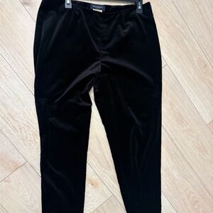 Piazza Sempione Black Velvet Dress Pants
